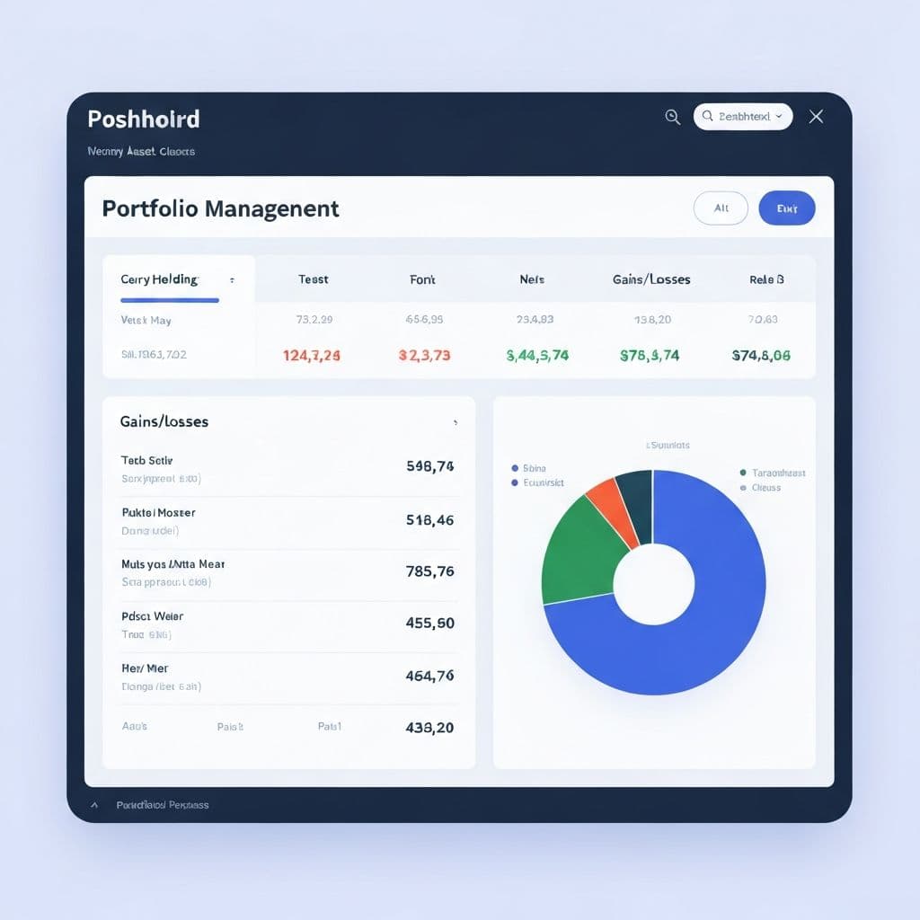 Portfolio Dashboard - Premium feature for US stock tax calculator with transaction tracking and professional tax report generation